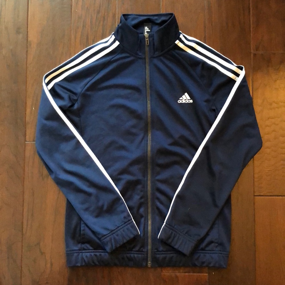 Adidas | navy zip up jacket
